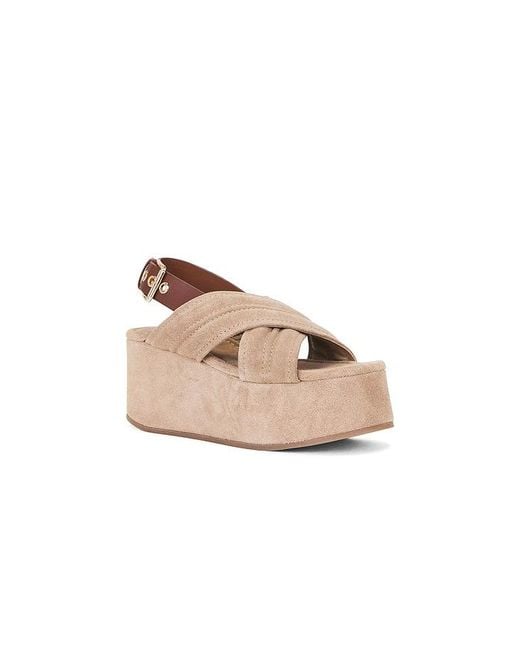 Free People Natural Beach Party Platform Sandal