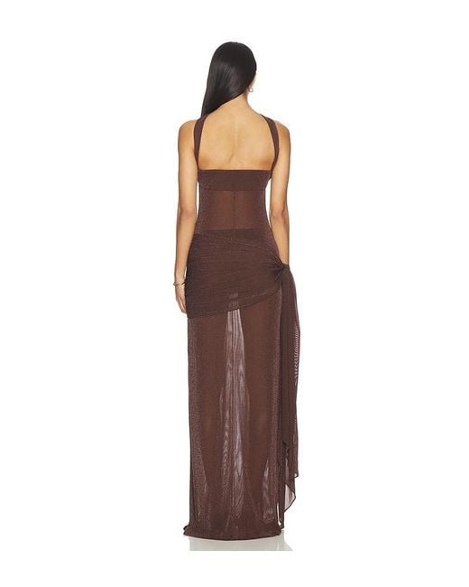 Nbd Brown Smita Gown