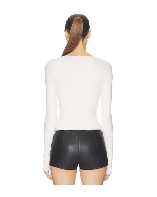 HAELO White Twist Sweater