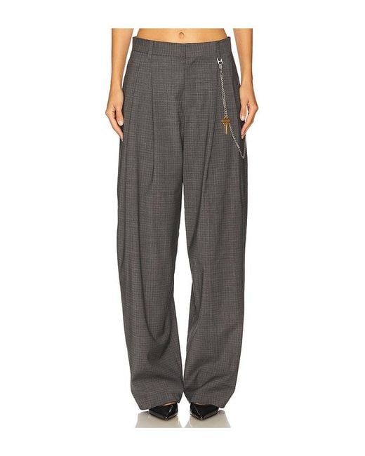 Alexander Wang Black Mid-Rise Trouser With Chain