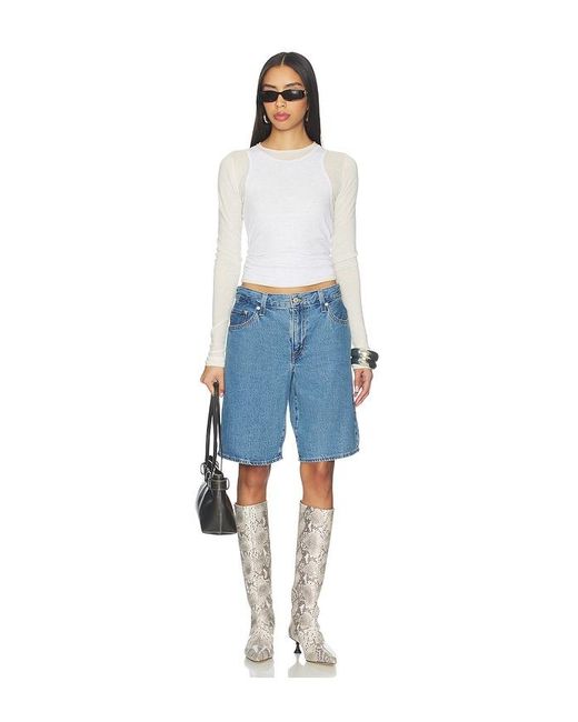 Levi's Blue Baggy Dad Jort