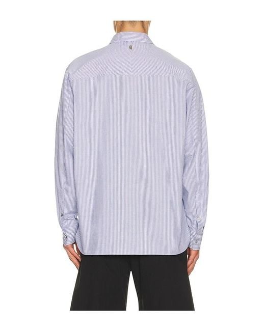 LE17SEPTEMBRE White Printed Striped Shirt for men