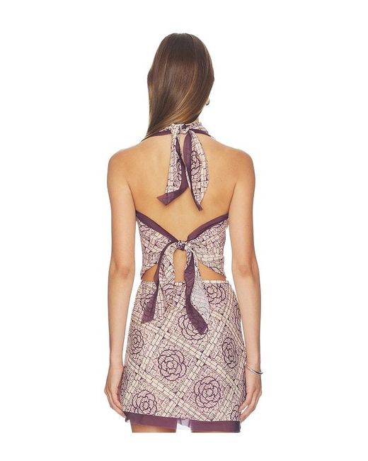 Sir Multicolor Mireli Halter Tie Top