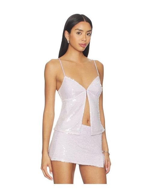Lovers + Friends White Lola Top