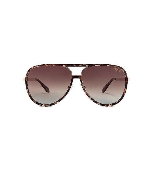 Quay Brown High Profile Polarized Sunglasses