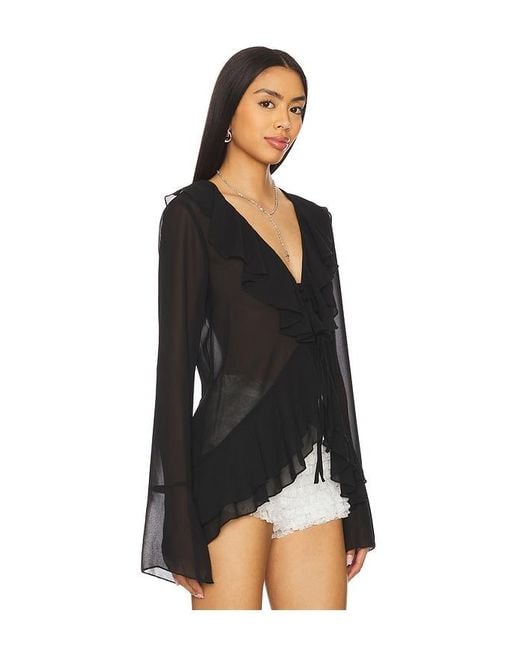 MORE TO COME Black Alisia Top