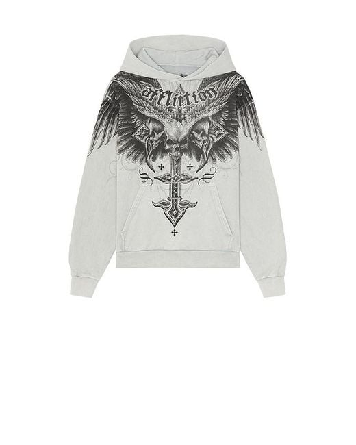 Affliction Hoodie Death in Black für Herren