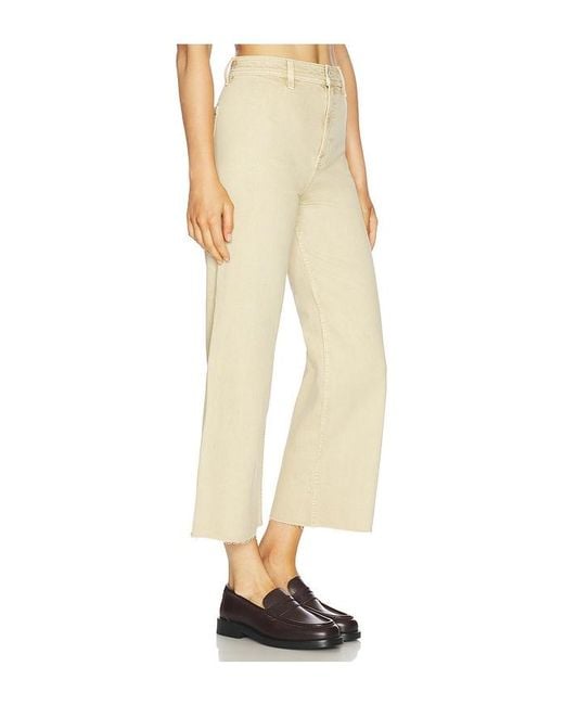 Pistola Natural Penny Crop High Rise Wide Leg Jeans