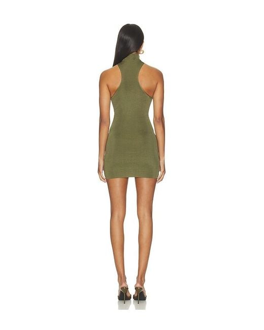 Lovers + Friends Green Gennifer Ruched Neck Dress