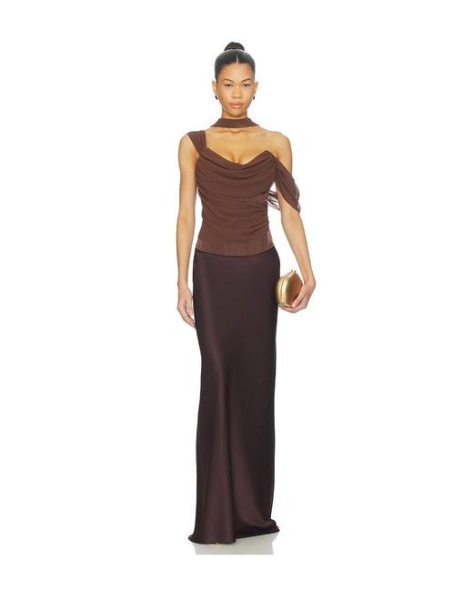 LPA Brown Adara Corset Top