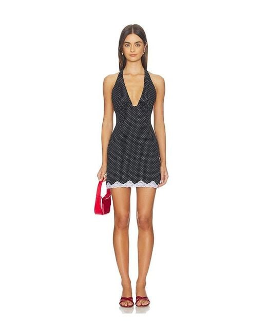 Lovers + Friends Black Rosemary Mini Dress