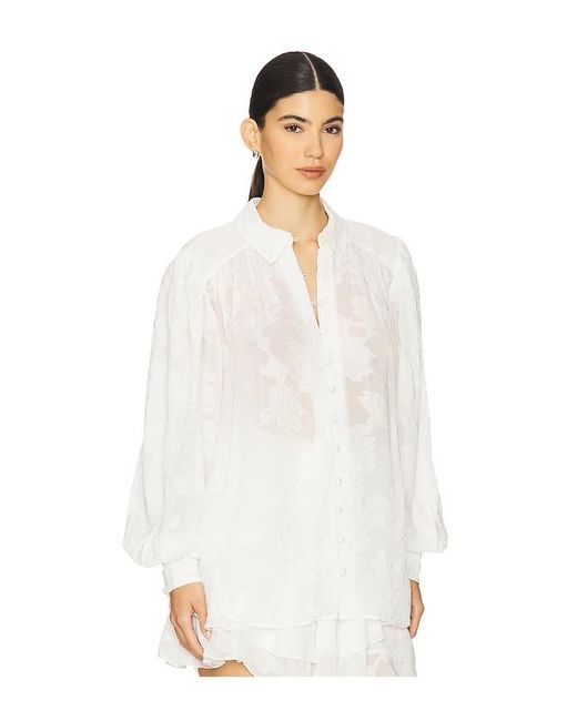 Hemant & Nandita White X Revolve Boho Shirt