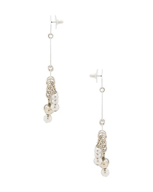 Isabel Marant White Mia Pendant Earrings