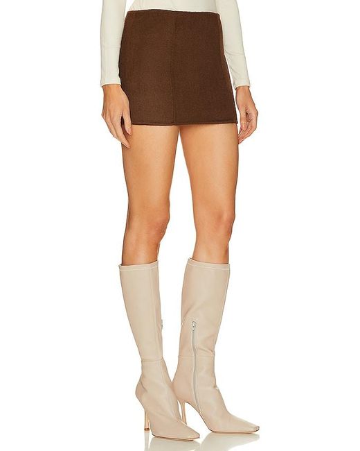 LPA Brown Giah Mini Skirt