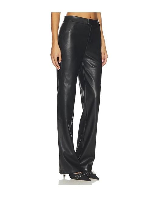 Lovers + Friends Black X Emma Leger Greta Faux Leather Pants