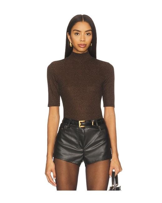 FRAME Black Lurex Crew Tee