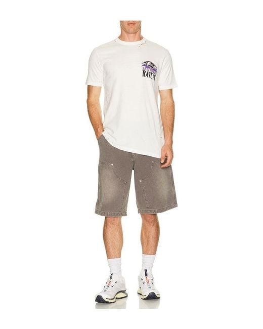 Junk Food Multicolor Ravens City Edition Vintage Tee for men