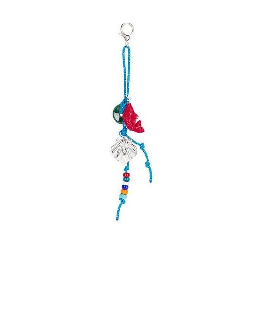 Timeless Pearly Metallic Charms Rope Keychain
