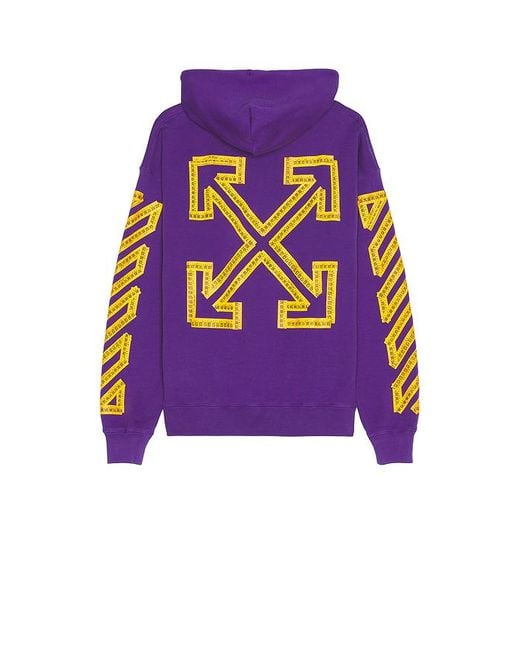 メンズ Off-White c/o Virgil Abloh Tape Arrow Skate パーカー Purple