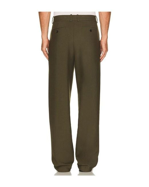 Jonathan Simkhai Green Julian Pleated Trouser for men