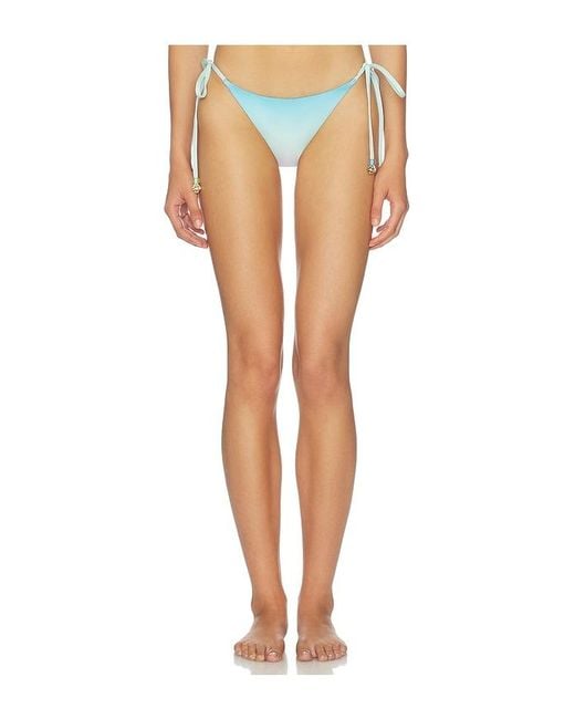 Casablanca White String Beaded Bikini Bottom