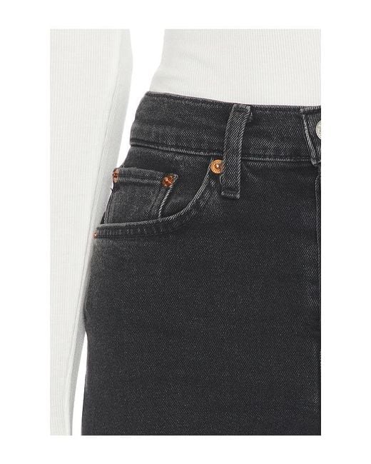 Re/done Black 70's Bootcut Jeans