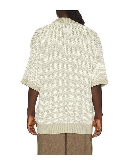 Helmut Lang Natural Bicolor Polo for men