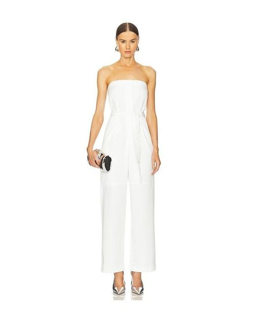Kimberly Taylor White Tina Utility Jumpsuit