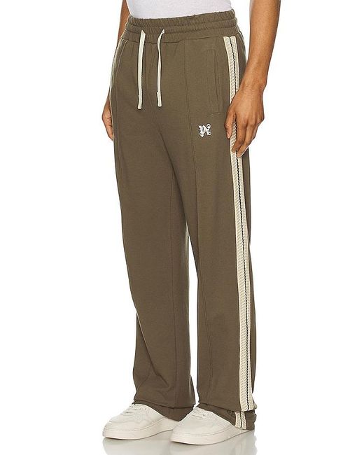 Palm Angels Green Track Pants for men