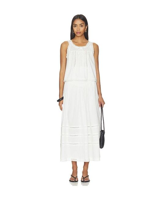 WeWoreWhat White Smocked Maxi Skirt