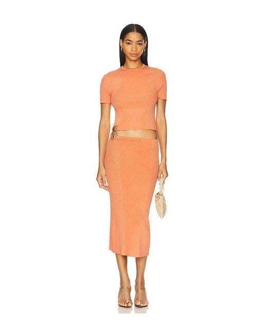 OSIS STUDIO Orange Lux Skirt