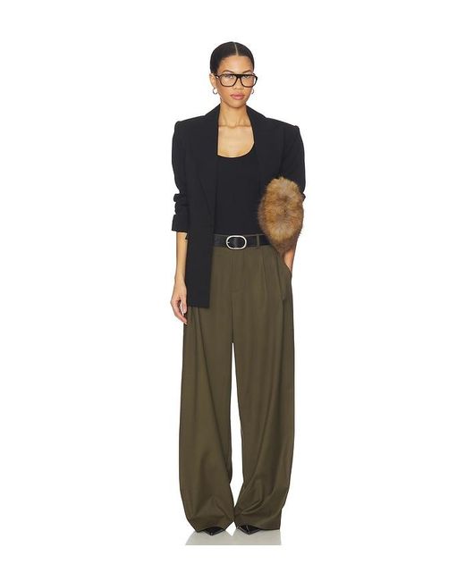 MOTHER OF ALL Green Moa Low Waist Wide Leg
