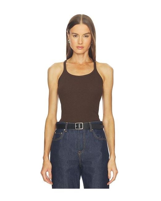 GRLFRND Blue Slim Racer Tank