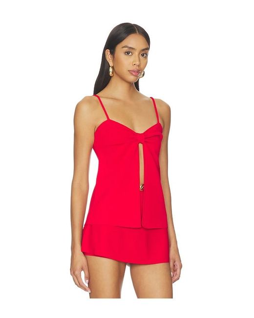 Cult Gaia Red Lennon Top