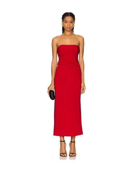 Nbd Red Sloane Maxi Dress