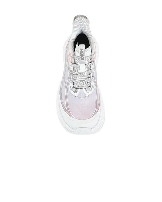 Hoka One One White Mach Remastered Aura Sneaker
