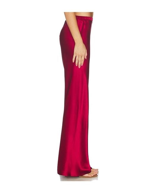 Comme Si Red The Silk Bias Pant