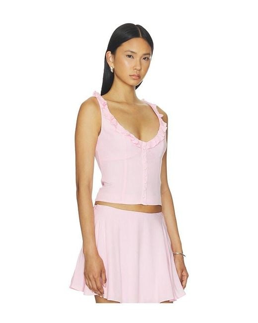 MAJORELLE Pink Celia Top