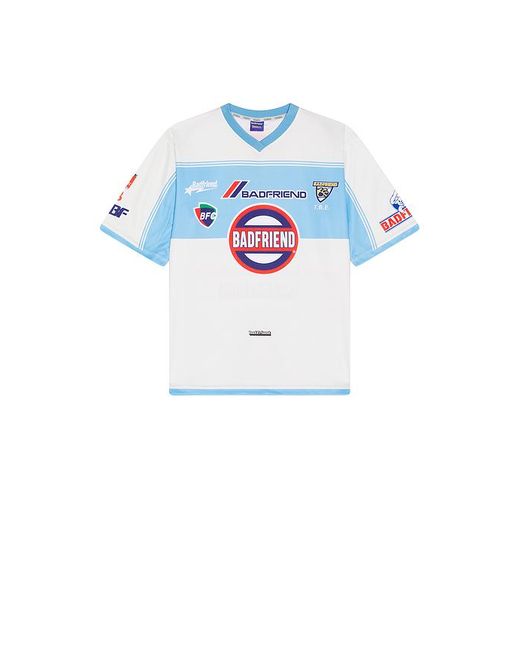 Badfriend Blue Soccer Jersey for men