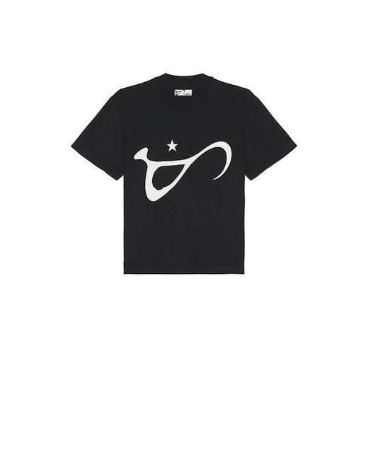 Art Community Black Washed Script Tee for men