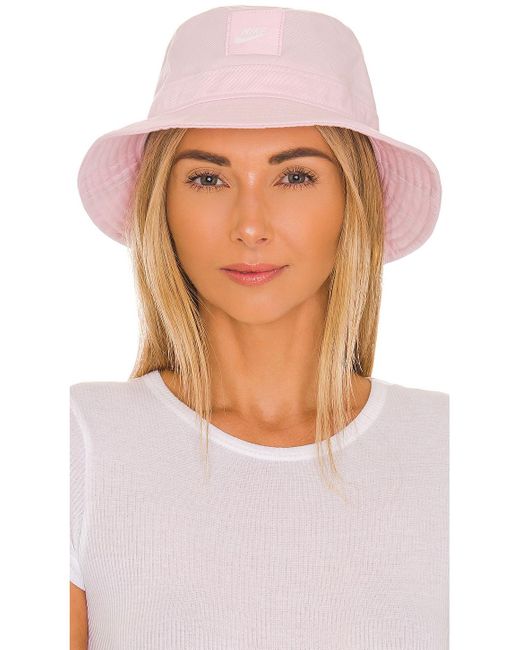 Nike Bucket Hat in Pink | Lyst