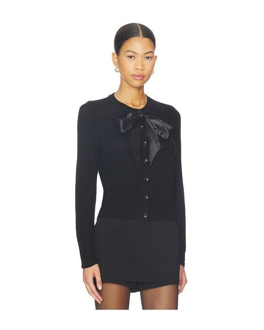 FAVORITE DAUGHTER Black The Take A Bow Cardigan