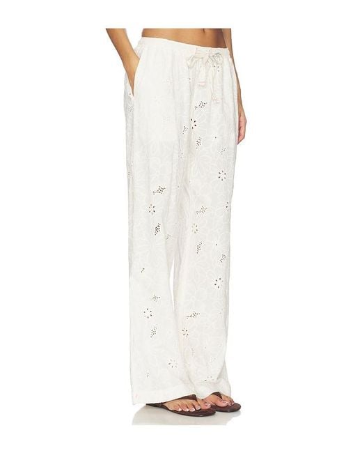 Free People White X Intimately Day Drift Pant