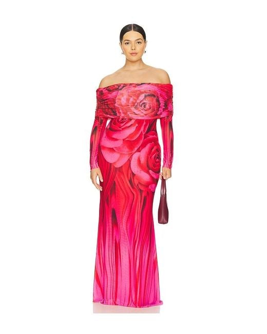 AFRM Red Kleid Thelma