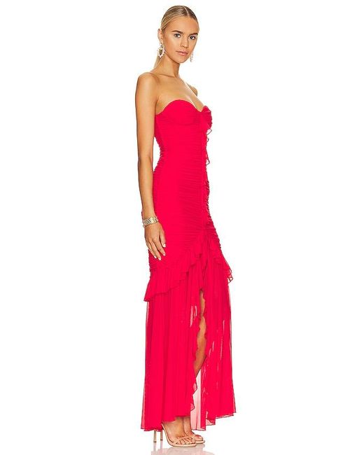 MAJORELLE Red Giules Gown
