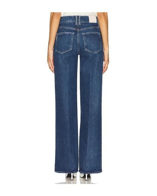PAIGE Blue Sasha With Seamed Beltloops Jeans