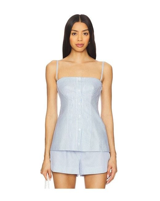 Jonathan Simkhai White Vivvy Bustier Top