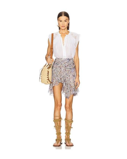 Isabel Marant White Berenicia Skirt
