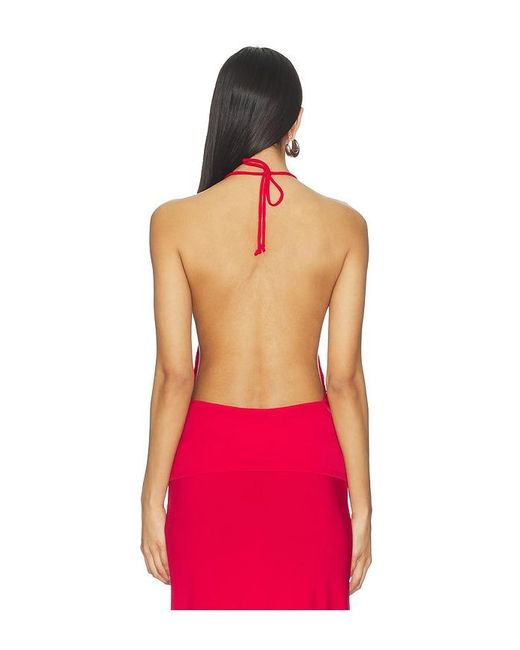 Bella Venice Red The Elsa Halter Top