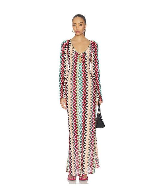 Seven Wonders Multicolor Emerie Scoop Neck Maxi Dress